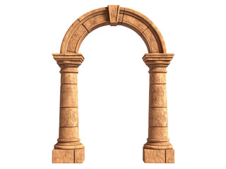 A striking column arch