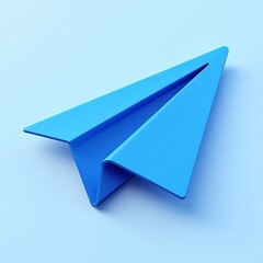 paper plane on white background