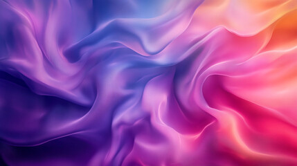Obraz premium Abstract Colorful Silk Drape Elegant Flowing Fabric Texture Background Design Art Pink Blue Soft 