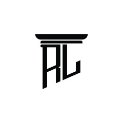 RL monogram logo design letter text name symbol monochrome logotype alphabet character simple logo