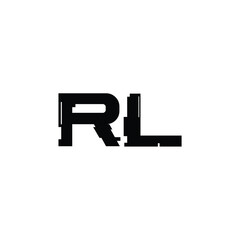RL monogram logo design letter text name symbol monochrome logotype alphabet character simple logo