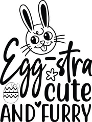 Egg-stra cute and furry  SVG