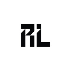 RL monogram logo design letter text name symbol monochrome logotype alphabet character simple logo