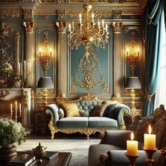 Regency Elegant refined and luxurious with a focus on traditiona