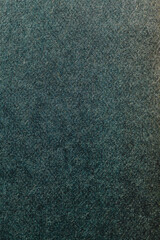 Close-up of deep green textured fabric with a dense, short pile for a soft, velvety look. Subtle light variations add gentle depth
