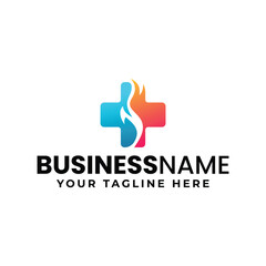 heat and cold medical emergency logo design