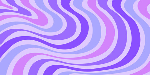 Abstract Wavy Geometric Y2k Texture Vector Design. Cool Trendy Groovy Curvy Pattern. Psychedelic Trippy Liquid Colorful Backdrop.
