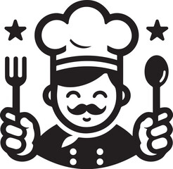 Adobe Illustrator Artwork, chef, chef icon,cartoon, vector, illustration, chef, food, face, head, cook, fun, hat, restaurant, animal, art, boy, icon, funny, child, character, smile, drawing, kitchen, 
