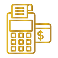 Fototapeta premium Payment System Color gradient illustration vector icon which can easily modify or edit