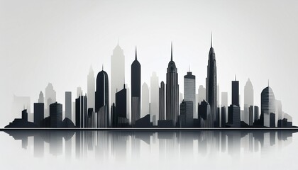 Obraz premium london skyline in black