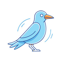 bird icon, bird vector illustration-simple illustration of bird, perfect for bird logos and icons