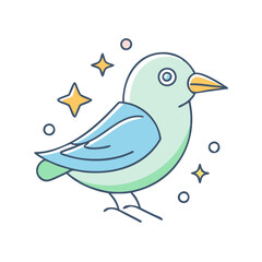 bird icon, bird vector illustration-simple illustration of bird, perfect for bird logos and icons