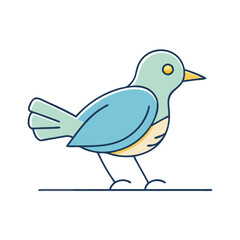 bird icon, bird vector illustration-simple illustration of bird, perfect for bird logos and icons