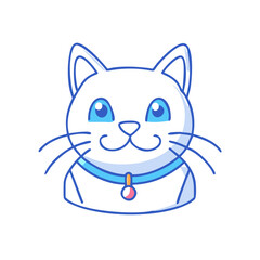 cat icon, cat vector illustration-simple illustration of cat, perfect for cat logos and icons