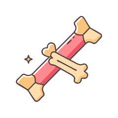 dog chew stick icon, dog chew stick vector illustration-simple illustration of dog chew stick, perfect for dog chew stick logos and icons