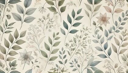 エレガントなボタニカルパターン｜Elegant Botanical Pattern