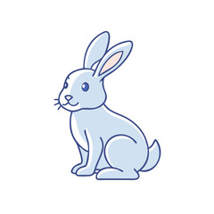 Fototapeta premium rabbit icon, rabbit vector illustration-simple illustration of rabbit, perfect for rabbit logos and icons