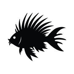 silhouette of a fish vector illustration