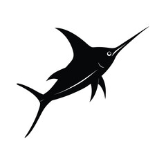 silhouette of a fish vector illustration