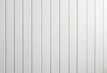 Fototapeta premium Clean Chic Wood Paneling, Bright White Painted, High-Resolution Photo, Perfect Even Spacing, Seamless Joints, Detailed Texture, Modern Design, High Quality Surface.