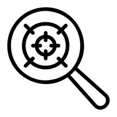 Obraz premium target line icon