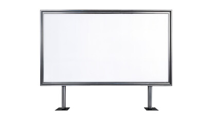 isolated empty advertisement billboard