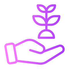 plant gradient icon