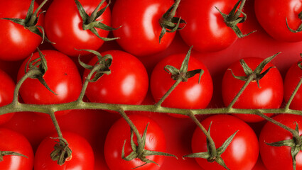 red cherry tomatoes background texture