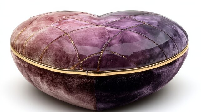 A sophisticated red gift box adorned with a heart design, ideal for special occasions