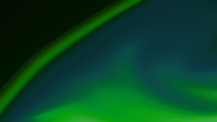 Abstract blue and green neon on dark background.