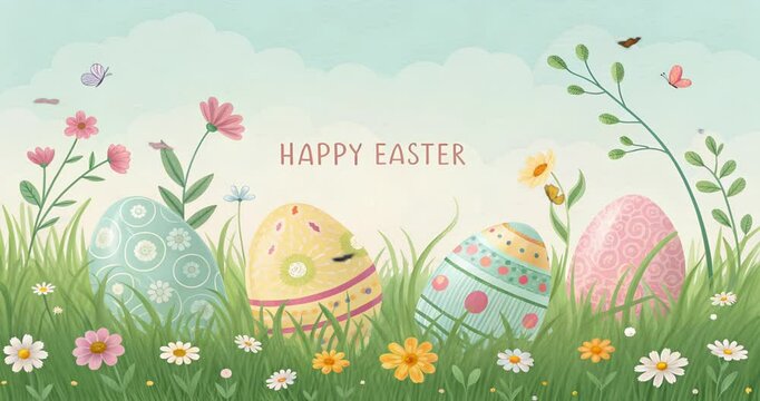 happy easter greeting video, happy easter video, happy easter