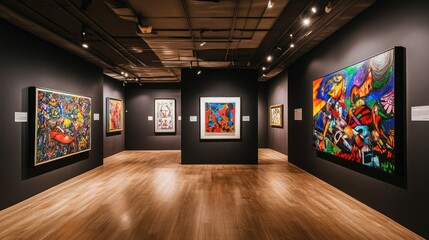 Vibrant Hues: A Modern Art Gallery Showcase