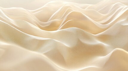 Obraz premium Creamy Silk Drapery: An Elegant Textural Study