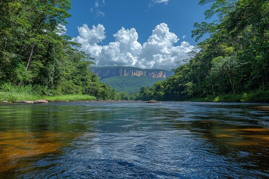 A river in deluge at Serra do Cipo, Minas Gerais, Brazil