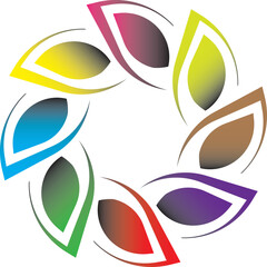 logo vector text colorful design