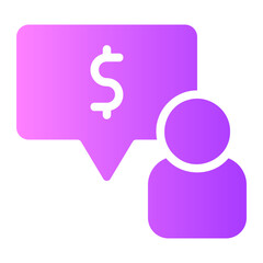 negotiating gradient icon
