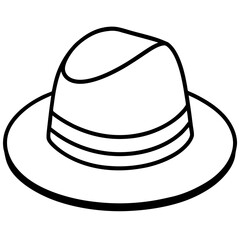 Elegant Headwear Line Art Vector Collection