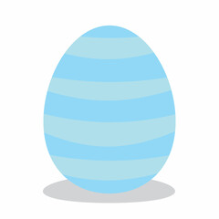 Happy Easter.Set of Easter eggs with different textures on a white background.Spring holiday. Vector Illustration isolated. Happy easter eggs