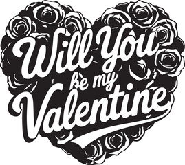 Will you be my valentine just kidding i hate everyone valentine's day t-shirt design