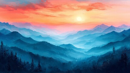 Fototapeta premium an abstract oil landscape painting featuring textured brushstrokes