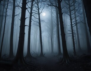 Obraz premium scary forest