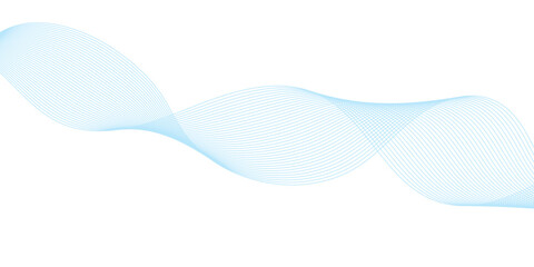 Abstract vector background with blue wavy lines. Blue wave background. Blue lines vector illustration. Curved wave. Abstract wave element.	