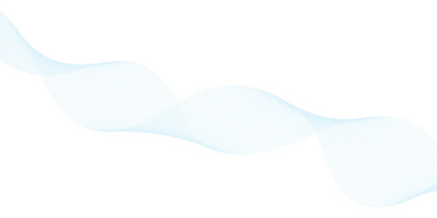 Abstract vector background with blue wavy lines. Blue wave background. Blue lines vector illustration. Curved wave. Abstract wave element.	