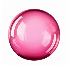 Obraz premium pink crystal ball isolated