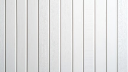 White Vertical Plank Wall with Texture for Interior Design Projects