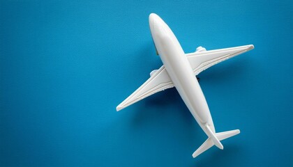 Fototapeta premium airplane on blue background