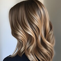 Naklejka premium Golden Waves