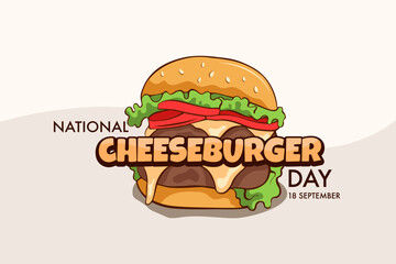 illustration of national cheeseburger day