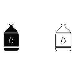 gallon icon set vector simple