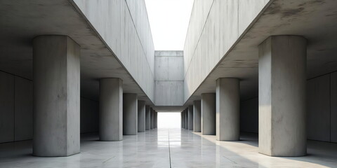 Fototapeta premium Raw Power: The Monumentality of Brutalism